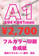 画像をギャラリービューアに読み込む, 合成紙|高品質ポスター印刷【最短当日発送】オリジナルポスター印刷|高品質カスタムプリント(B3〜B0/A2〜A0)