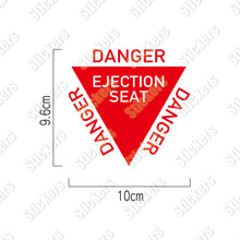画像をギャラリービューアに読み込む, 射出座席マーク カッティングステッカー《EJECTION SEAT》(超防水・防滴 UVカット 屋外使用可 /C086)