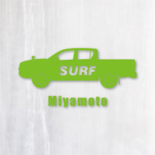 画像をギャラリービューアに読み込む, SURF|カッティングステッカー 名入れOK 超防水・防滴 UVカット 屋外使用可 /C104