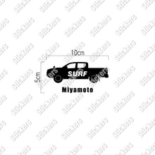 画像をギャラリービューアに読み込む, SURF|カッティングステッカー 名入れOK 超防水・防滴 UVカット 屋外使用可 /C104