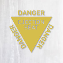 画像をギャラリービューアに読み込む, 射出座席マーク カッティングステッカー《EJECTION SEAT》(超防水・防滴 UVカット 屋外使用可 /C086)