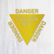 画像をギャラリービューアに読み込む, 射出座席マーク カッティングステッカー《EJECTION SEAT》(超防水・防滴 UVカット 屋外使用可 /C086)