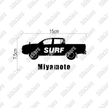 画像をギャラリービューアに読み込む, SURF|カッティングステッカー 名入れOK 超防水・防滴 UVカット 屋外使用可 /C104