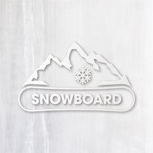 画像をギャラリービューアに読み込む, マウンテン スノーボード カッティングステッカー《Mountain Snowboard》(超防水・防滴 UVカット 屋外使用可 /C107)