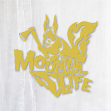 画像をギャラリービューアに読み込む, マウンテンライフ カッティングステッカー《MOUNTAIN LIFE SQUIRREL》(超防水・防滴 UVカット 屋外使用可 /C092)