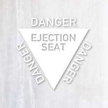 画像をギャラリービューアに読み込む, 射出座席マーク カッティングステッカー《EJECTION SEAT》(超防水・防滴 UVカット 屋外使用可 /C086)