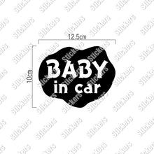 画像をギャラリービューアに読み込む, ゆるかわ カッティングステッカー《BABY IN CAR ベビー・イン・カー / KIDS IN CAR キッズ・イン・カー》(超防水・防滴 UVカット 屋外使用可 /C110)