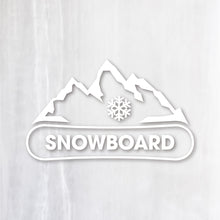 画像をギャラリービューアに読み込む, マウンテン スノーボード カッティングステッカー《Mountain Snowboard》(超防水・防滴 UVカット 屋外使用可 /C107)