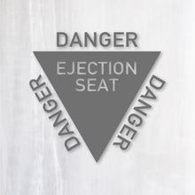 画像をギャラリービューアに読み込む, 射出座席マーク カッティングステッカー《EJECTION SEAT》(超防水・防滴 UVカット 屋外使用可 /C086)