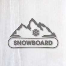 画像をギャラリービューアに読み込む, マウンテン スノーボード カッティングステッカー《Mountain Snowboard》(超防水・防滴 UVカット 屋外使用可 /C107)