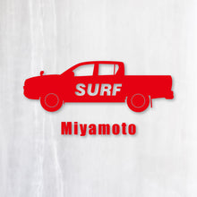 画像をギャラリービューアに読み込む, SURF|カッティングステッカー 名入れOK 超防水・防滴 UVカット 屋外使用可 /C104
