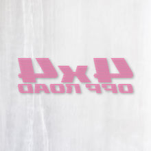 画像をギャラリービューアに読み込む, 反転カッティングステッカー Turbo / 4x4 OFF ROAD(超防水・防滴 UVカット 屋外使用可 /C070)