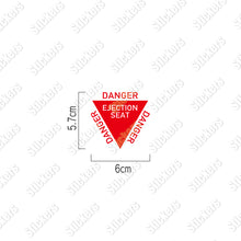 画像をギャラリービューアに読み込む, 射出座席マーク カッティングステッカー《EJECTION SEAT》(超防水・防滴 UVカット 屋外使用可 /C086)