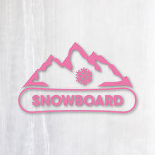 画像をギャラリービューアに読み込む, マウンテン スノーボード カッティングステッカー《Mountain Snowboard》(超防水・防滴 UVカット 屋外使用可 /C107)