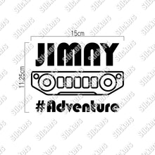 画像をギャラリービューアに読み込む, JIMNY FRONT ジムニー フロント|カッティングステッカー 名入れOK 超防水・防滴 UVカット 屋外使用可 /C114