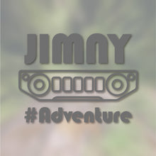 画像をギャラリービューアに読み込む, JIMNY FRONT ジムニー フロント|カッティングステッカー 名入れOK 超防水・防滴 UVカット 屋外使用可 /C114