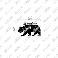 画像をギャラリービューアに読み込む, アドベンチャーベア カッティングステッカー《Adventure Bear》(超防水・防滴 UVカット 屋外使用可 /C034)