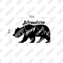 画像をギャラリービューアに読み込む, アドベンチャーベア カッティングステッカー《Adventure Bear》(超防水・防滴 UVカット 屋外使用可 /C034)