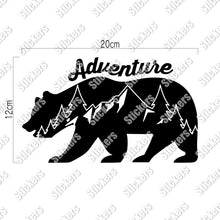 画像をギャラリービューアに読み込む, アドベンチャーベア カッティングステッカー《Adventure Bear》(超防水・防滴 UVカット 屋外使用可 /C034)