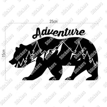 画像をギャラリービューアに読み込む, アドベンチャーベア カッティングステッカー《Adventure Bear》(超防水・防滴 UVカット 屋外使用可 /C034)