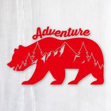 画像をギャラリービューアに読み込む, アドベンチャーベア カッティングステッカー《Adventure Bear》(超防水・防滴 UVカット 屋外使用可 /C034)