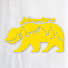 画像をギャラリービューアに読み込む, アドベンチャーベア カッティングステッカー《Adventure Bear》(超防水・防滴 UVカット 屋外使用可 /C034)
