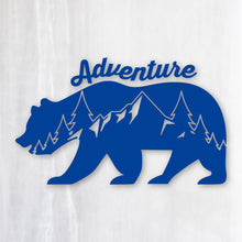 画像をギャラリービューアに読み込む, アドベンチャーベア カッティングステッカー《Adventure Bear》(超防水・防滴 UVカット 屋外使用可 /C034)