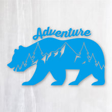 画像をギャラリービューアに読み込む, アドベンチャーベア カッティングステッカー《Adventure Bear》(超防水・防滴 UVカット 屋外使用可 /C034)