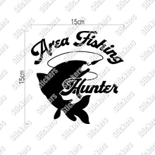 画像をギャラリービューアに読み込む, エリアフィッシングハンター カッティングステッカー《Area Fishing Hunter》(超防水・防滴 UVカット 屋外使用可 /C054)