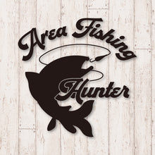 画像をギャラリービューアに読み込む, エリアフィッシングハンター カッティングステッカー《Area Fishing Hunter》(超防水・防滴 UVカット 屋外使用可 /C054)