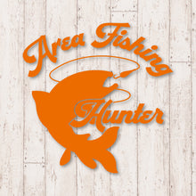 画像をギャラリービューアに読み込む, エリアフィッシングハンター カッティングステッカー《Area Fishing Hunter》(超防水・防滴 UVカット 屋外使用可 /C054)