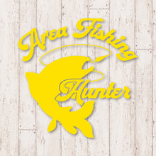 画像をギャラリービューアに読み込む, エリアフィッシングハンター カッティングステッカー《Area Fishing Hunter》(超防水・防滴 UVカット 屋外使用可 /C054)