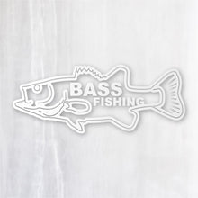画像をギャラリービューアに読み込む, バス フィッシング カッティングステッカー《BASS FISHING》(超防水・防滴 UVカット 屋外使用可 /C038)