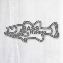 画像をギャラリービューアに読み込む, バス フィッシング カッティングステッカー《BASS FISHING》(超防水・防滴 UVカット 屋外使用可 /C038)