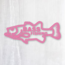 画像をギャラリービューアに読み込む, バス フィッシング カッティングステッカー《BASS FISHING》(超防水・防滴 UVカット 屋外使用可 /C038)