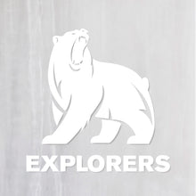 画像をギャラリービューアに読み込む, ベアーエクスプローラーズ カッティングステッカー《BEAR EXPLORERS》(超防水・防滴 UVカット 屋外使用可 /C049)