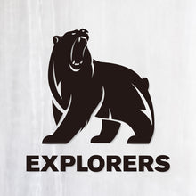 画像をギャラリービューアに読み込む, ベアーエクスプローラーズ カッティングステッカー《BEAR EXPLORERS》(超防水・防滴 UVカット 屋外使用可 /C049)