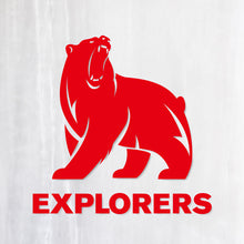画像をギャラリービューアに読み込む, ベアーエクスプローラーズ カッティングステッカー《BEAR EXPLORERS》(超防水・防滴 UVカット 屋外使用可 /C049)