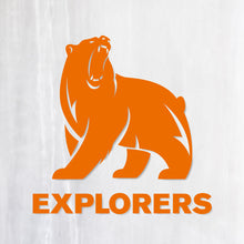 画像をギャラリービューアに読み込む, ベアーエクスプローラーズ カッティングステッカー《BEAR EXPLORERS》(超防水・防滴 UVカット 屋外使用可 /C049)