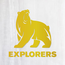 画像をギャラリービューアに読み込む, ベアーエクスプローラーズ カッティングステッカー《BEAR EXPLORERS》(超防水・防滴 UVカット 屋外使用可 /C049)