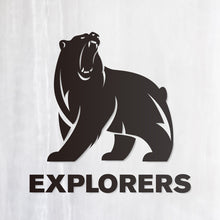 画像をギャラリービューアに読み込む, ベアーエクスプローラーズ カッティングステッカー《BEAR EXPLORERS》(超防水・防滴 UVカット 屋外使用可 /C049)
