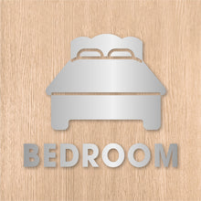 画像をギャラリービューアに読み込む, ベッドルーム ピクト カッティングステッカー《BEDROOM》(超防水・防滴 UVカット 屋外使用可 /C003)