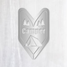 画像をギャラリービューアに読み込む, ビギナー キャンパー カッティングステッカー 《Beginner Camper》(超防水・防滴 UVカット 屋外使用可 /C052)