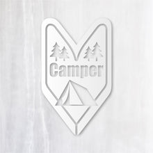 画像をギャラリービューアに読み込む, ビギナー キャンパー カッティングステッカー 《Beginner Camper》(超防水・防滴 UVカット 屋外使用可 /C052)