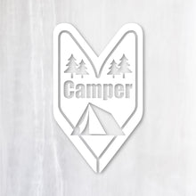 画像をギャラリービューアに読み込む, ビギナー キャンパー カッティングステッカー 《Beginner Camper》(超防水・防滴 UVカット 屋外使用可 /C052)