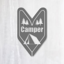 画像をギャラリービューアに読み込む, ビギナー キャンパー カッティングステッカー 《Beginner Camper》(超防水・防滴 UVカット 屋外使用可 /C052)