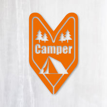 画像をギャラリービューアに読み込む, ビギナー キャンパー カッティングステッカー 《Beginner Camper》(超防水・防滴 UVカット 屋外使用可 /C052)