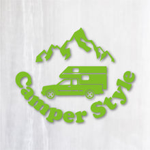 画像をギャラリービューアに読み込む, キャンパースタイル ピックアップトラック カッティングステッカー《Camper Style Pickup Truck》(超防水・防滴 UVカット 屋外使用可 /C094)