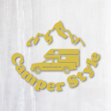 画像をギャラリービューアに読み込む, キャンパースタイル ピックアップトラック カッティングステッカー《Camper Style Pickup Truck》(超防水・防滴 UVカット 屋外使用可 /C094)