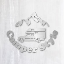 画像をギャラリービューアに読み込む, キャンパースタイル ピックアップトラック カッティングステッカー《Camper Style Pickup Truck》(超防水・防滴 UVカット 屋外使用可 /C094)